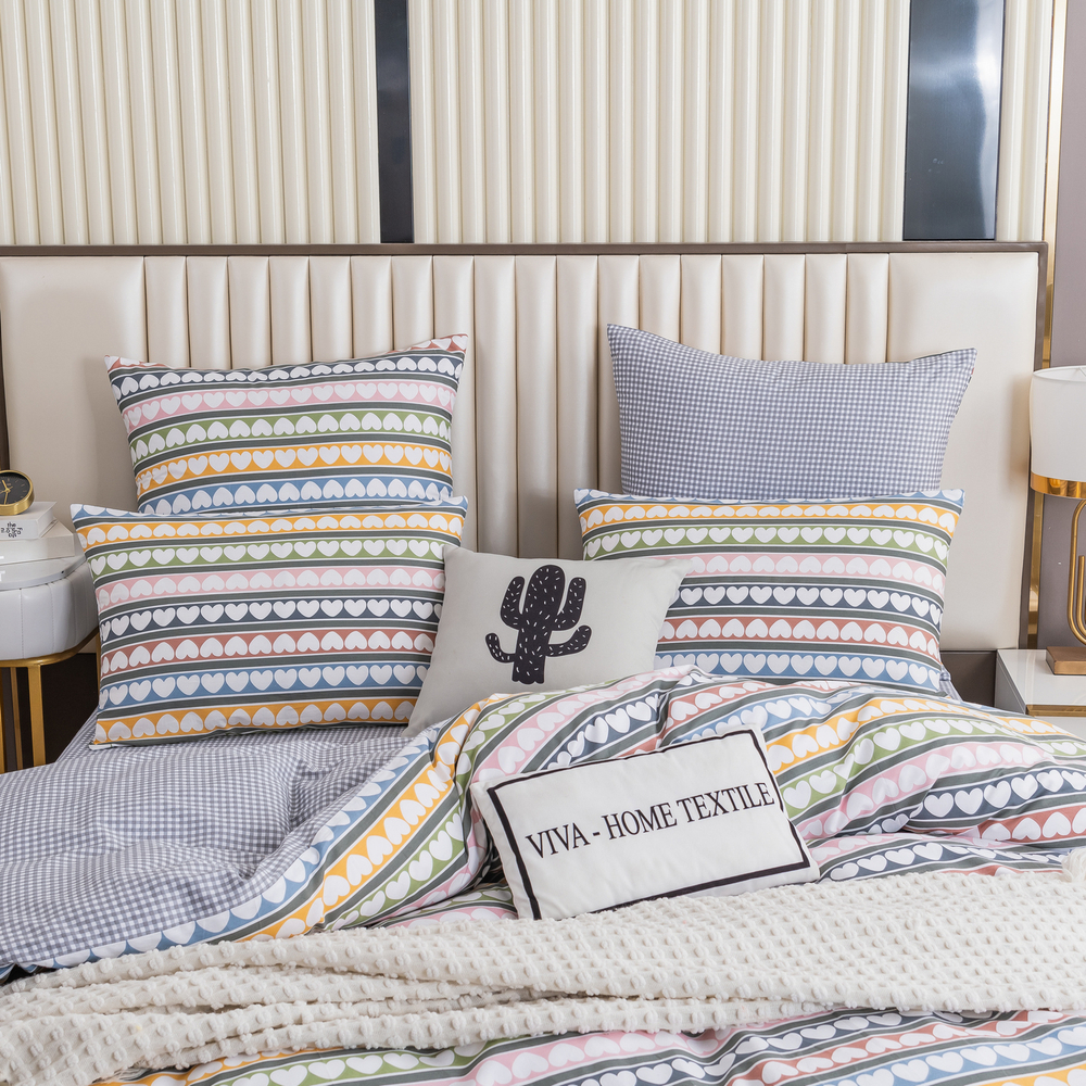 Комплект постельного белья Люкс Сатин 100% хлопок на резинке AR310