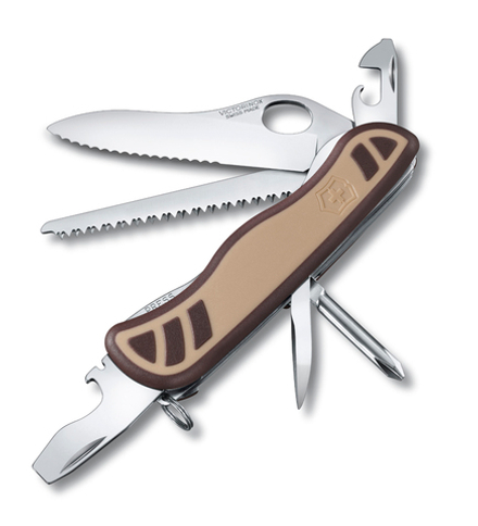 Нож Victorinox Trailmaster Desert Camouflage, 111 мм, 10 функций, бежевый/коричневый