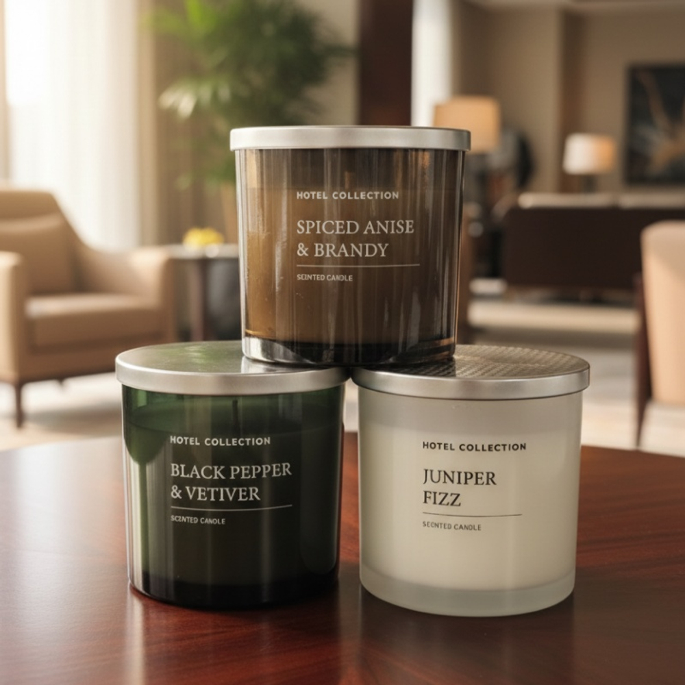 Свеча ароматическая Lerkil, пряный анис и бренди, соевый воск