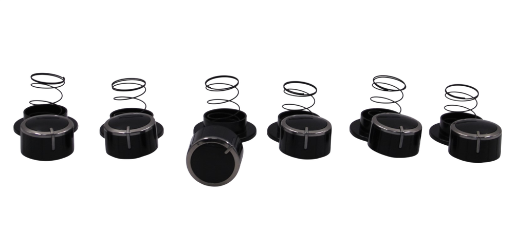 Ручка регулировки конфорки 6300.04.0.000-04 (черная) плиты Gefest