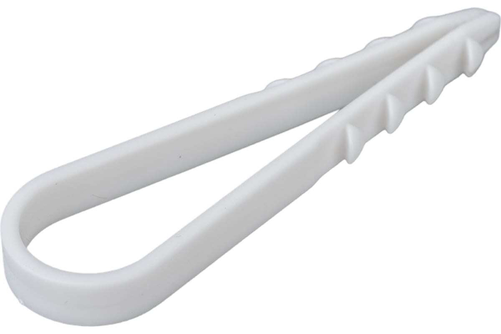 Дюбель-хомут ДХК для круглого кабеля 11-18мм нейлон белый (100шт) КВТ Fortisflex