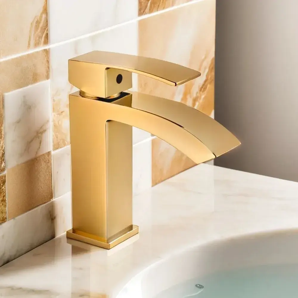 Cмеситель для раковины RIMERO RM1007GO (Золото)