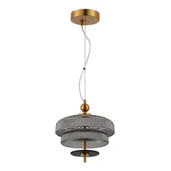 SL6122.303.01 Светильник подвесной ST-Luce Латунь/Латунь, Дымчатый LED 1*8W 3000K ORIENTAL