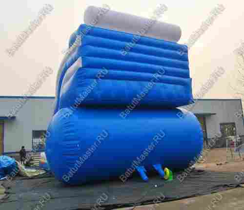 Большой надувной батут-горка "Волна - 2" 15*7*11 м
