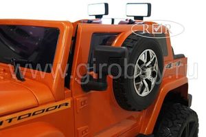 Детский электромобиль River Toys JEEP WRANGLER O999OO оранжевый