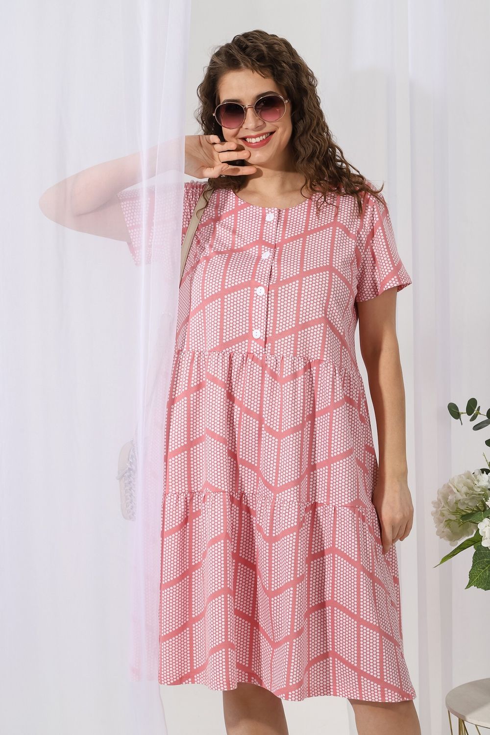 Платье Каскад-1 Виотекс ЛОСОСЕВЫЙ