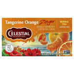 Celestial Seasonings, Травяной чай без кофеина Zinger, Мандариново-апельсиновый заряд, 20 чайных пакетиков, 1,7 унции (47 г)