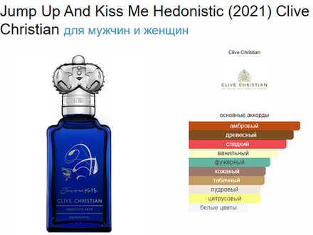 Clive Christian Jump Up And Kiss Me Hedonistic 2021 50 мл (duty free парфюмерия)