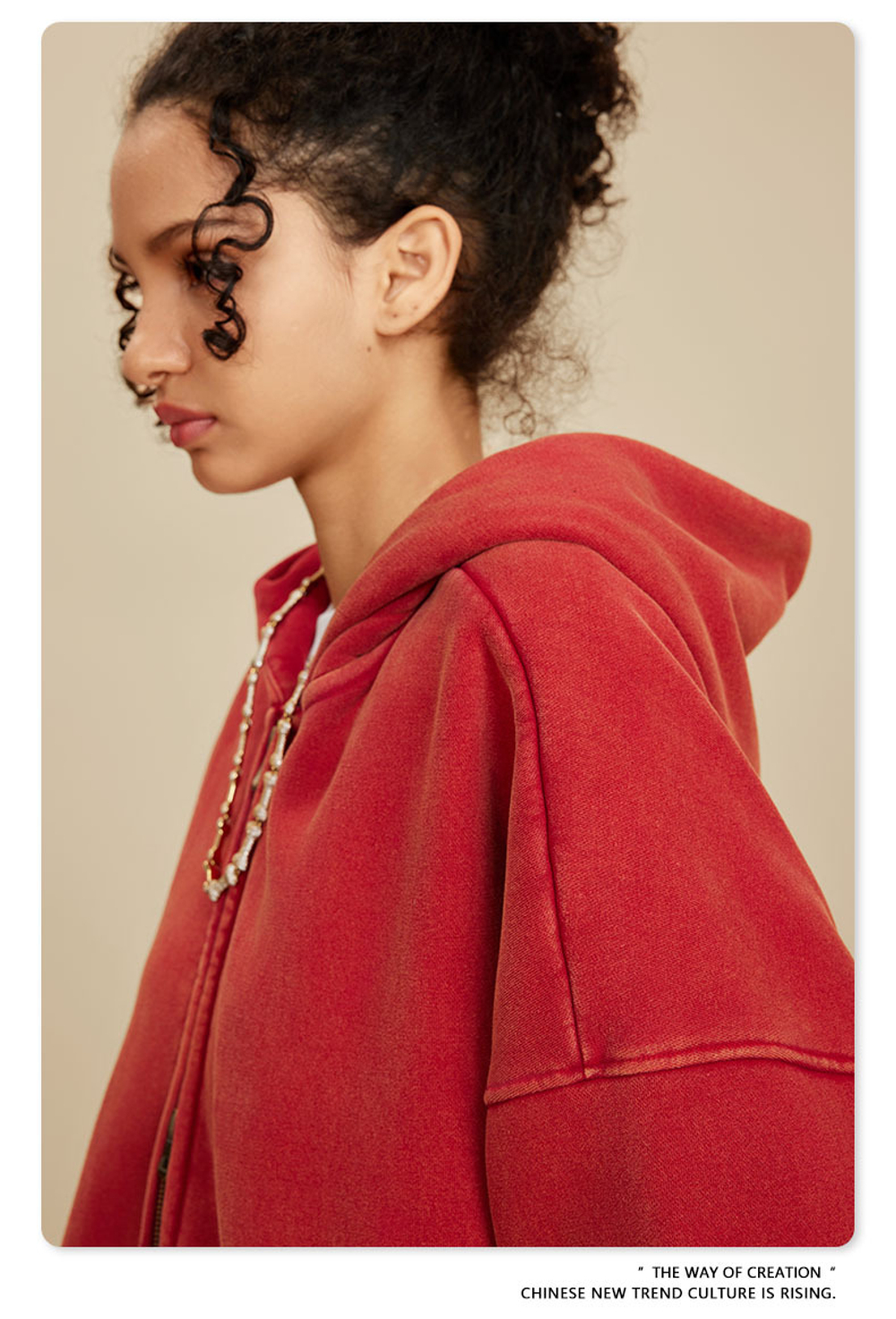 Женский американский модный брендовый костюм с эффектом потёртости и капюшоном,бархатная толстовка с двойной молнией