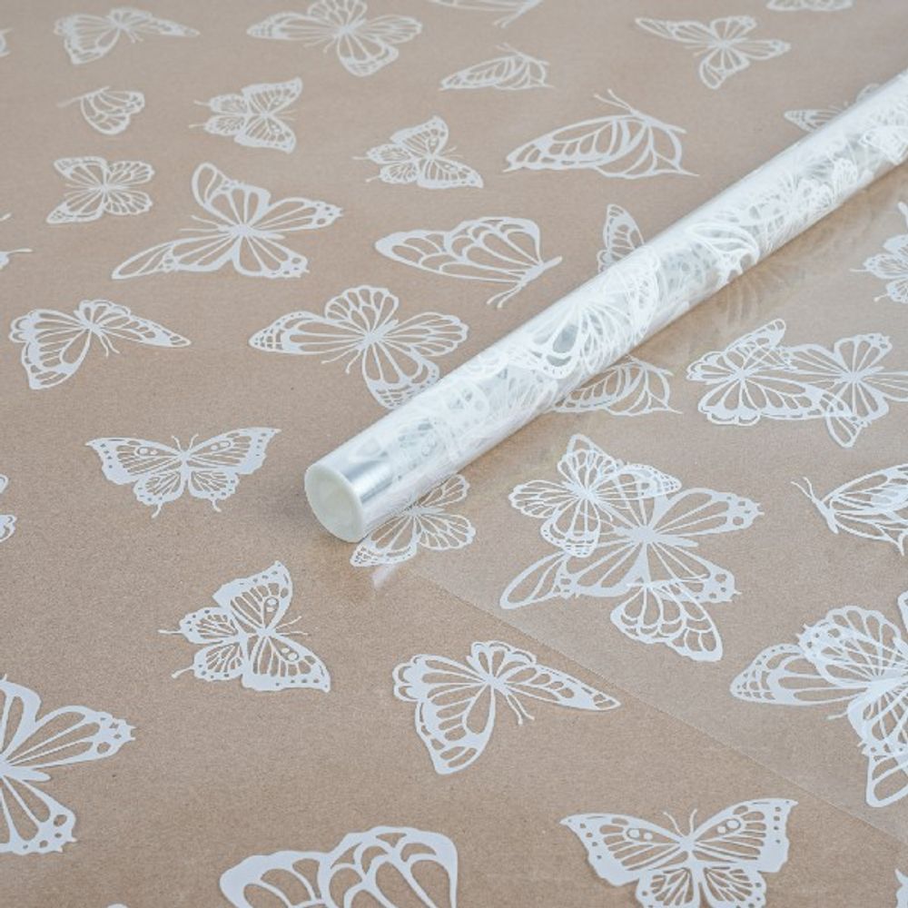 Пленка Бабочки БЕЛЫЙ 70*200