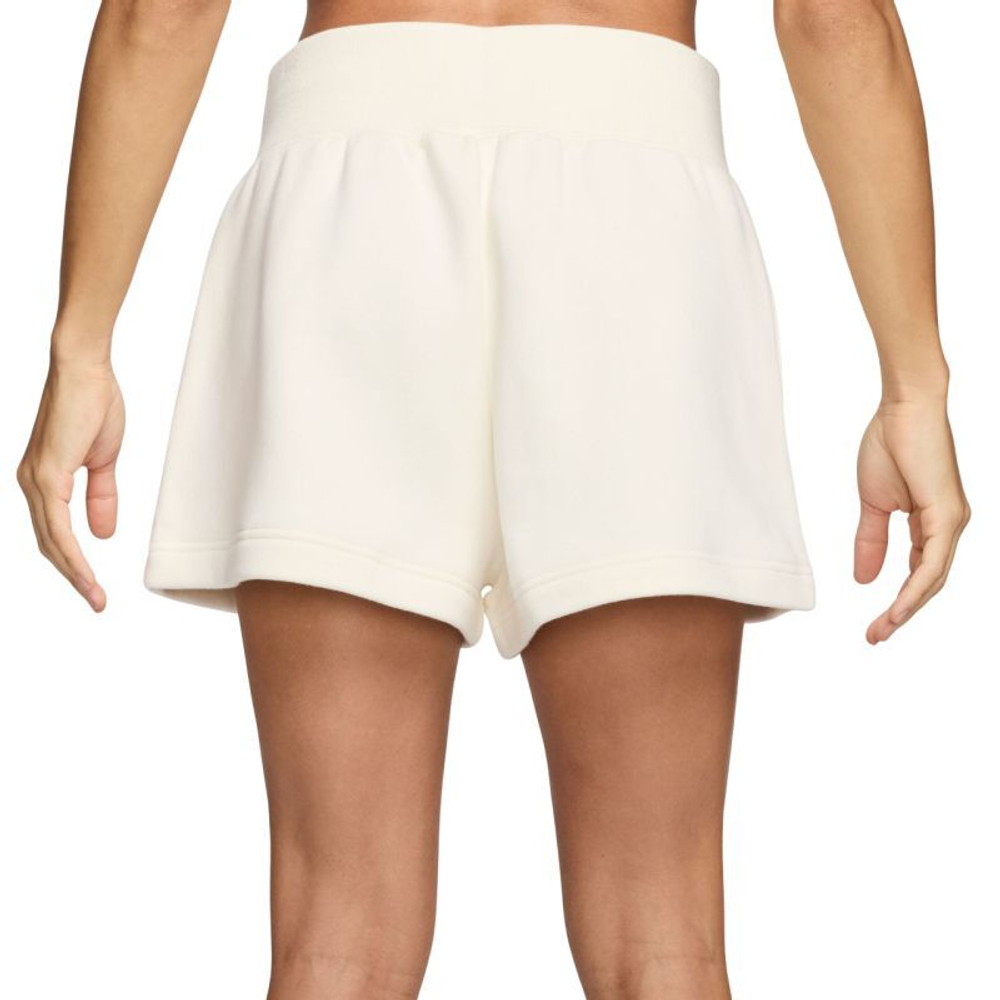 Женские теннисные шорты Nike Court Phoenix Fleece High-Waisted Loose Fit - pale ivory