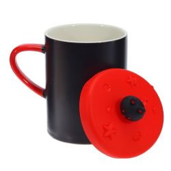 GAEM Кружка с крышкой, 400 мл, L12 W8,5 H14,5 см, 4в.