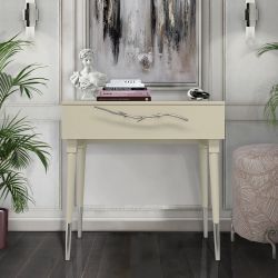 Консоль Арт Колор matte Стайл Сильвер Серый шелк матовый