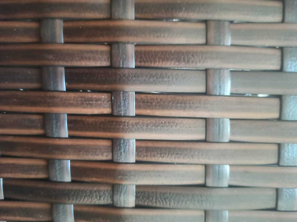 Набор плетеной мебели из искусственного ротанга Анкор+Вирджиния стол и 4 кресла Brown