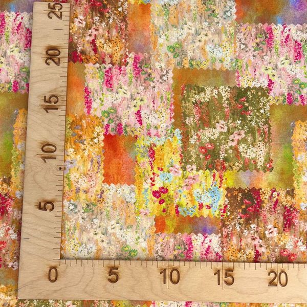 ВОЗДУШНЫЙ ПЭЧВОРК, ОРАНЖЕВЫЙ - 100% хлопок 3