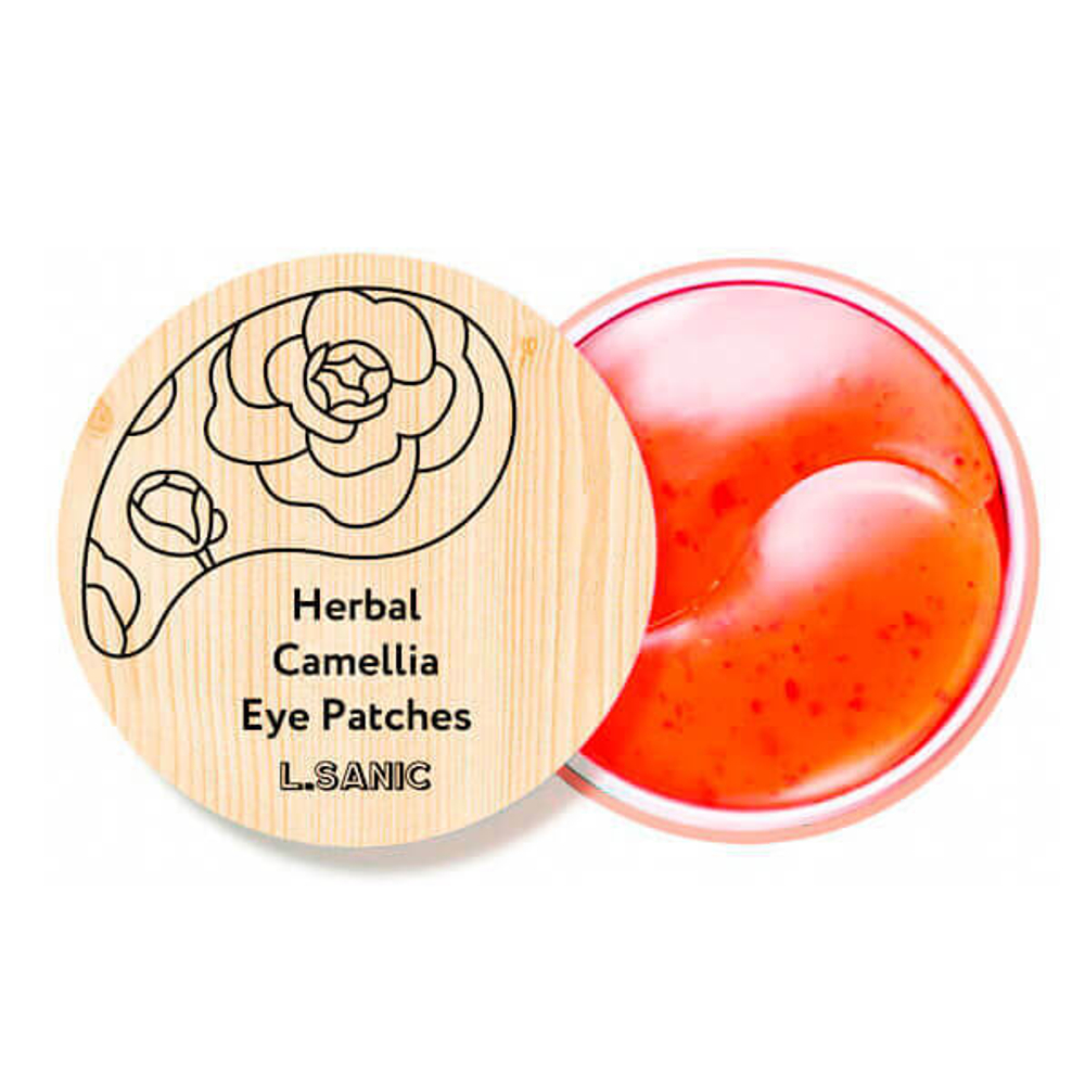 Гидрогелевые патчи L'SANIC Herbal Camellia Hydrogel Eye Patches 60 шт