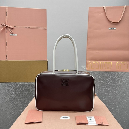 Miu Miu Leather Beau Bag 34 cm