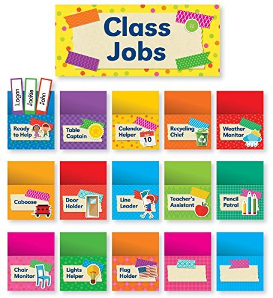 Tape It Up!: Class Jobs Bulletin Board (88 pieces)