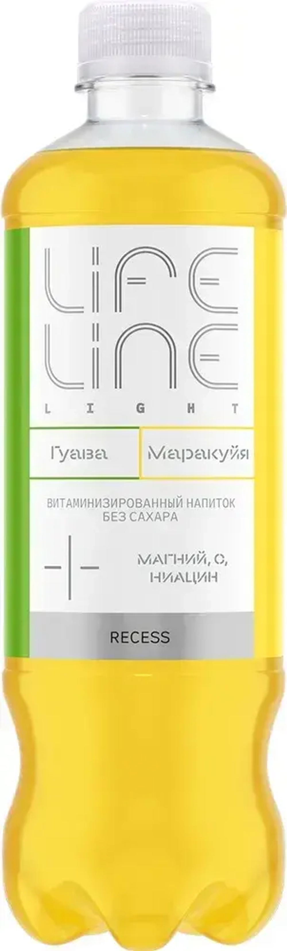 Напиток LifeLine Light без сахара, с витаминами, Recess, гуава и маракуйя, без газа 0,5 л