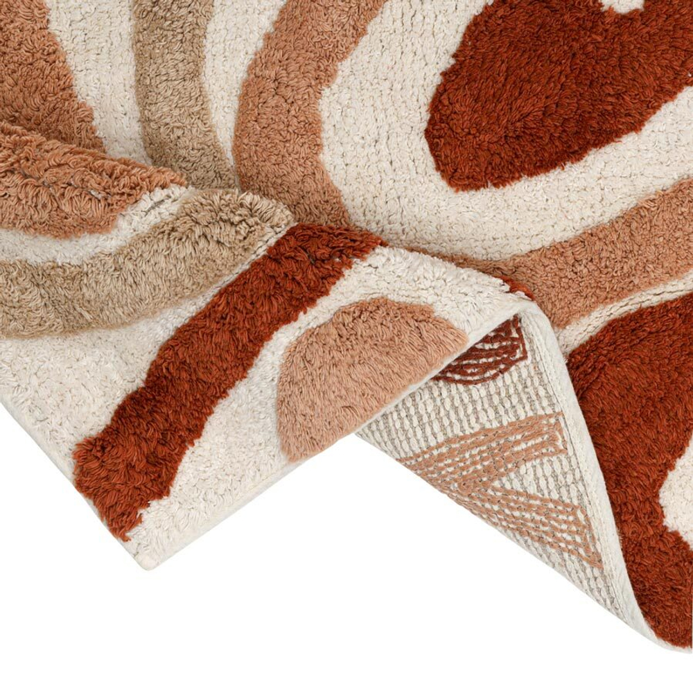 Коврик для ванной flow терракотового цвета из коллекции ethnic