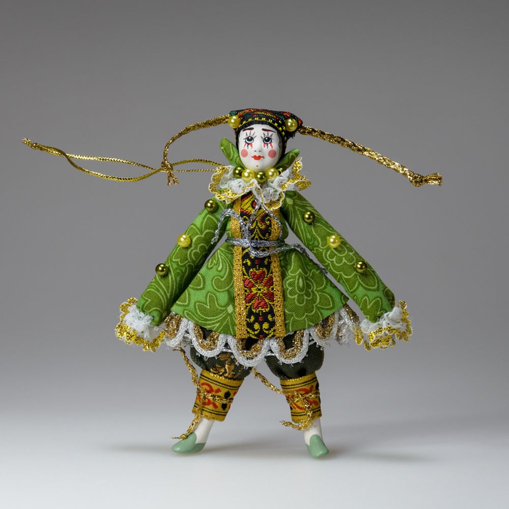 Ёлочная игрушка Девочка-клоунесса