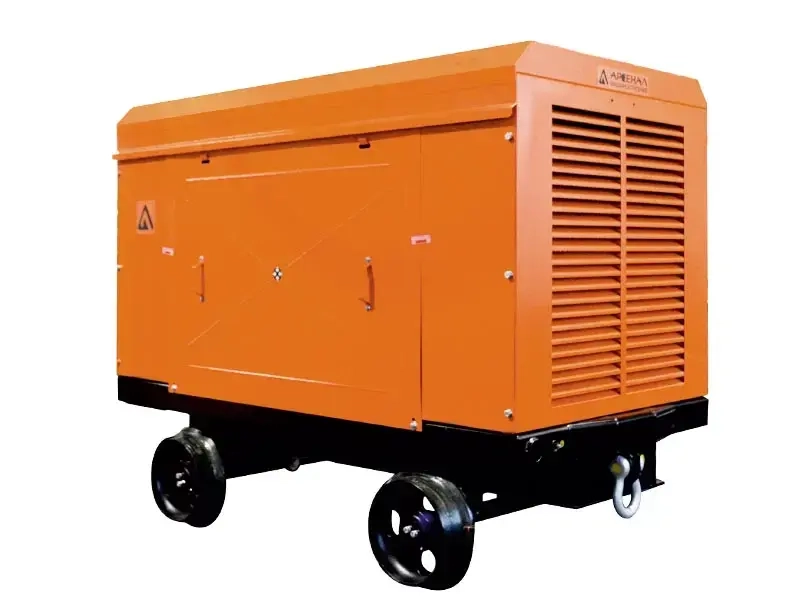 Шахтный винтовой компрессор ЗИФ-ШВ 11,5/0,7 Т 660/380В на скатах взрывозащищённый