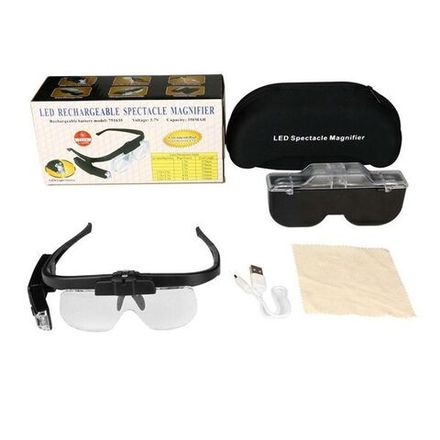 Увеличительные очки со светодиодной подсветкой с USB-зарядкой
