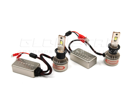 Aozoom P10/H3 с вентилятором 12V 55W 3500Lm (комплект, 2шт)