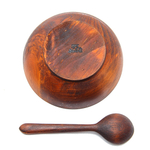 Деревянный набор-пара Art of Siberia из древесины кедра тарелка и ложка. TN22