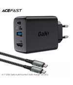 ACEFAST Сетевое зарядное устройство A17 65W GaN multi-function HUB
