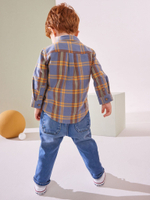 Рубашка для мальчика Next K83-239, Синий, Коричневый