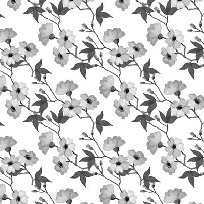 Watercolor flowers seamless pattern