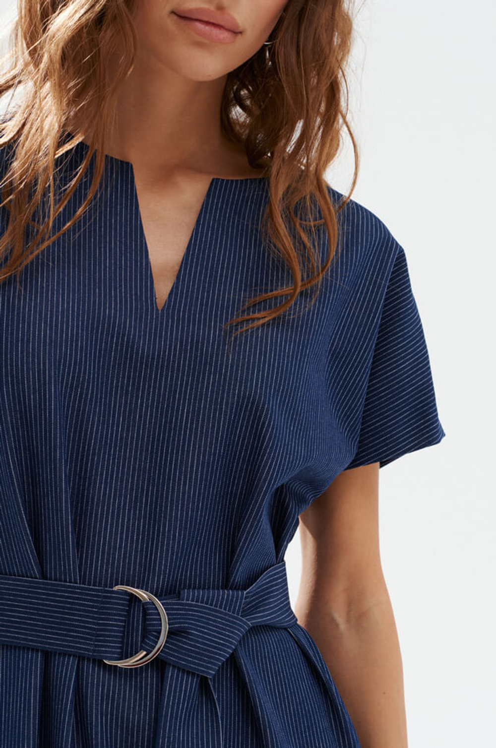 51749 Платье женское (синий в полоску)