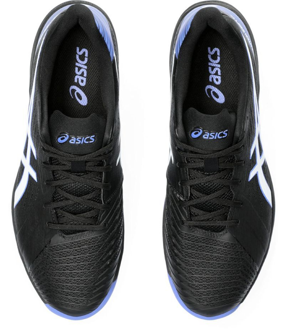 Мужские кроссовки теннисные Asics Solution Swift FF Clay - черный, небесный