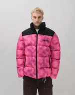 Пуховик Anteater Downjacket Tie Dye Bright Pink