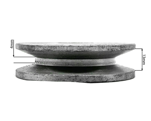 Ролик натяжителя приводного ремня роторной косилки к минитрактору/ мотоблоку ф=40/80 (ш. руч 8/15мм)