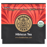 Buddha Teas, органический травяной чай, гибискус, без кофеина, 18 чайных пакетиков, 27 г (0,96 унции)