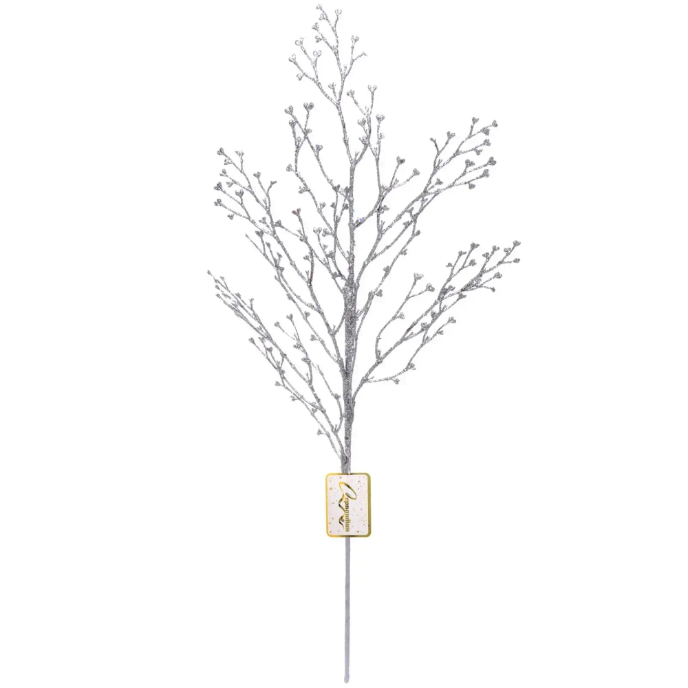 Ветка декоративная «Зимнее древо» 65 см, Серебро