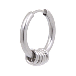 Серьга кольцо с колечками (2,0*19 мм)