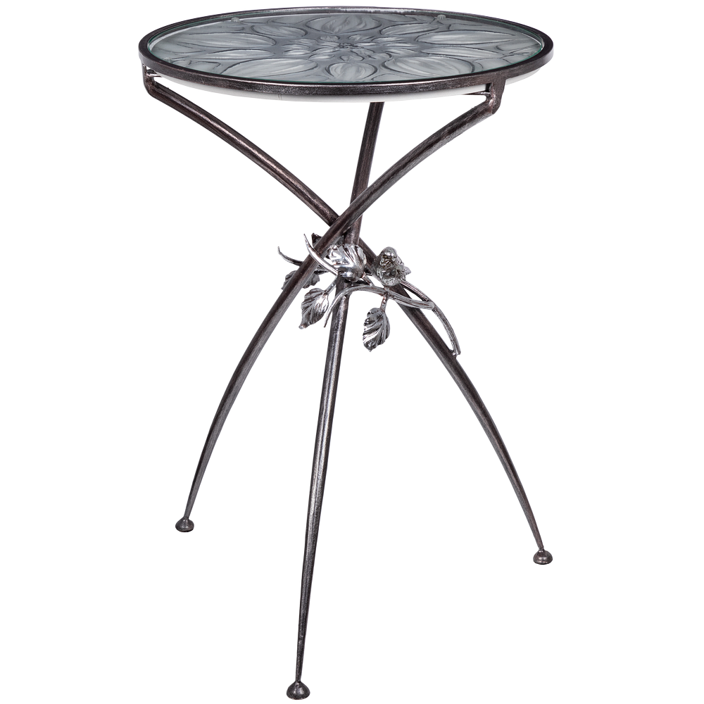 Столик декоративный Зарнички Санфлауэр Айс Античное серебро