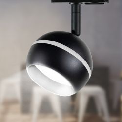 Трековый светильник однофазный ЭРА Round TR47-GX53 BK под лампу GX53 черный