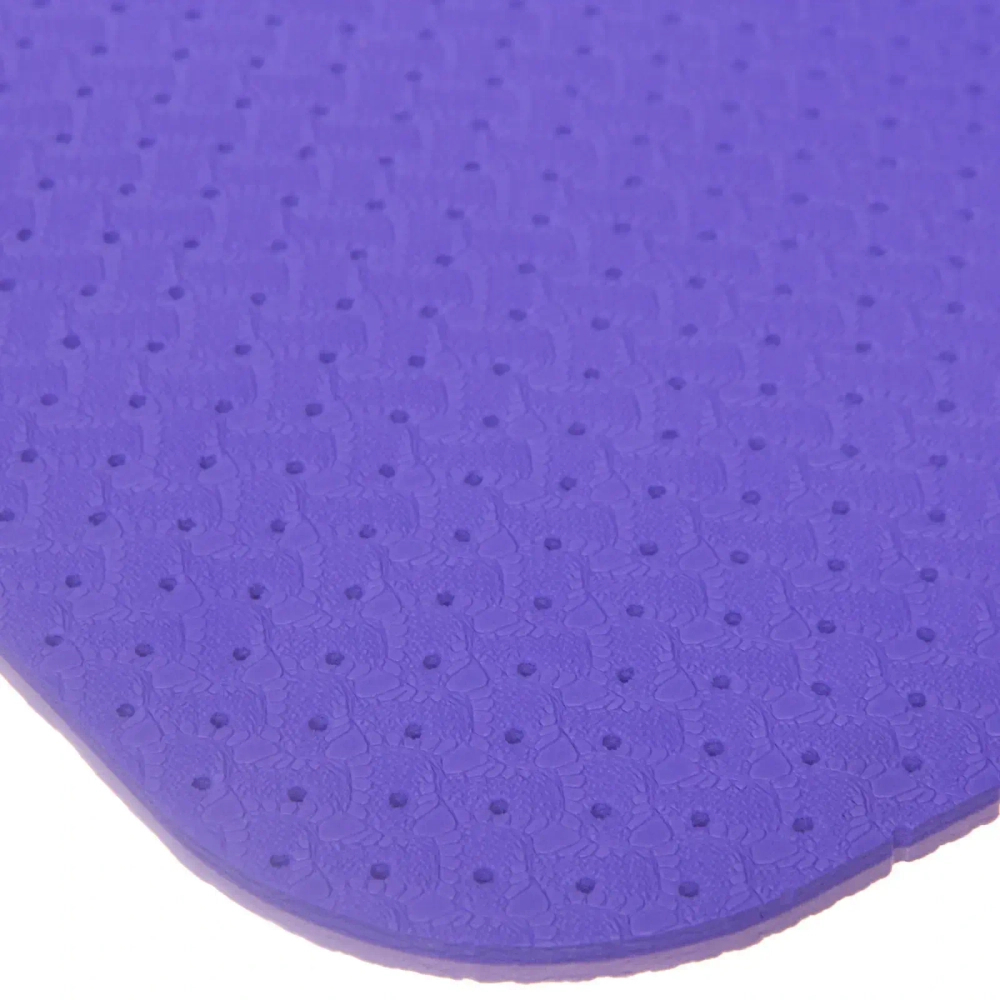 Коврик для йоги 6 мм 183х61 см «Sports time» перфорированный (ТРЕ), сиреневый/фиолетовый