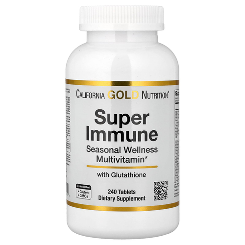California Gold Nutrition, Super Immune, мультивитамины для сезонного оздоровления, 240 таблеток