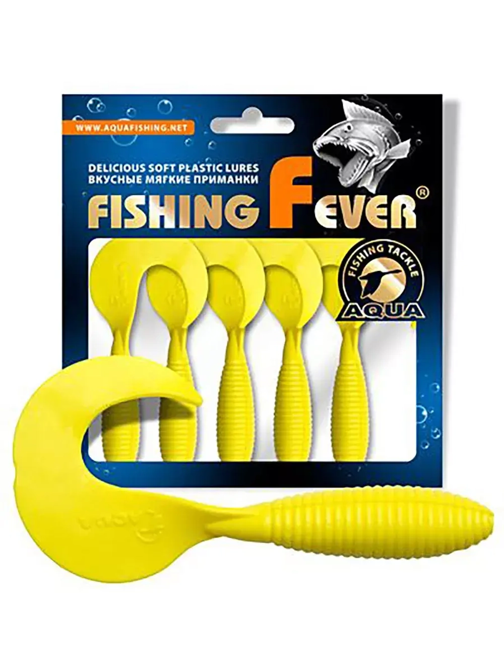 Мягкая приманка твистер FishingFever ARGO 6,0cm,2,0g,уп 6 шт