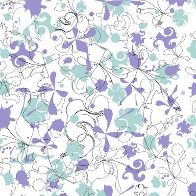 Абстрактный хаос на белом фоне