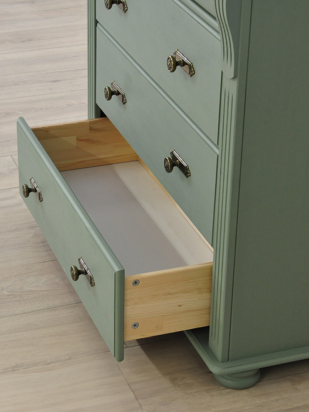 Комод 91х42х85, Susanna, с ящиками для одежды, деревянный, для детской, прихожей, спальни, массив сосны, в викторианском стиле, Dipriz