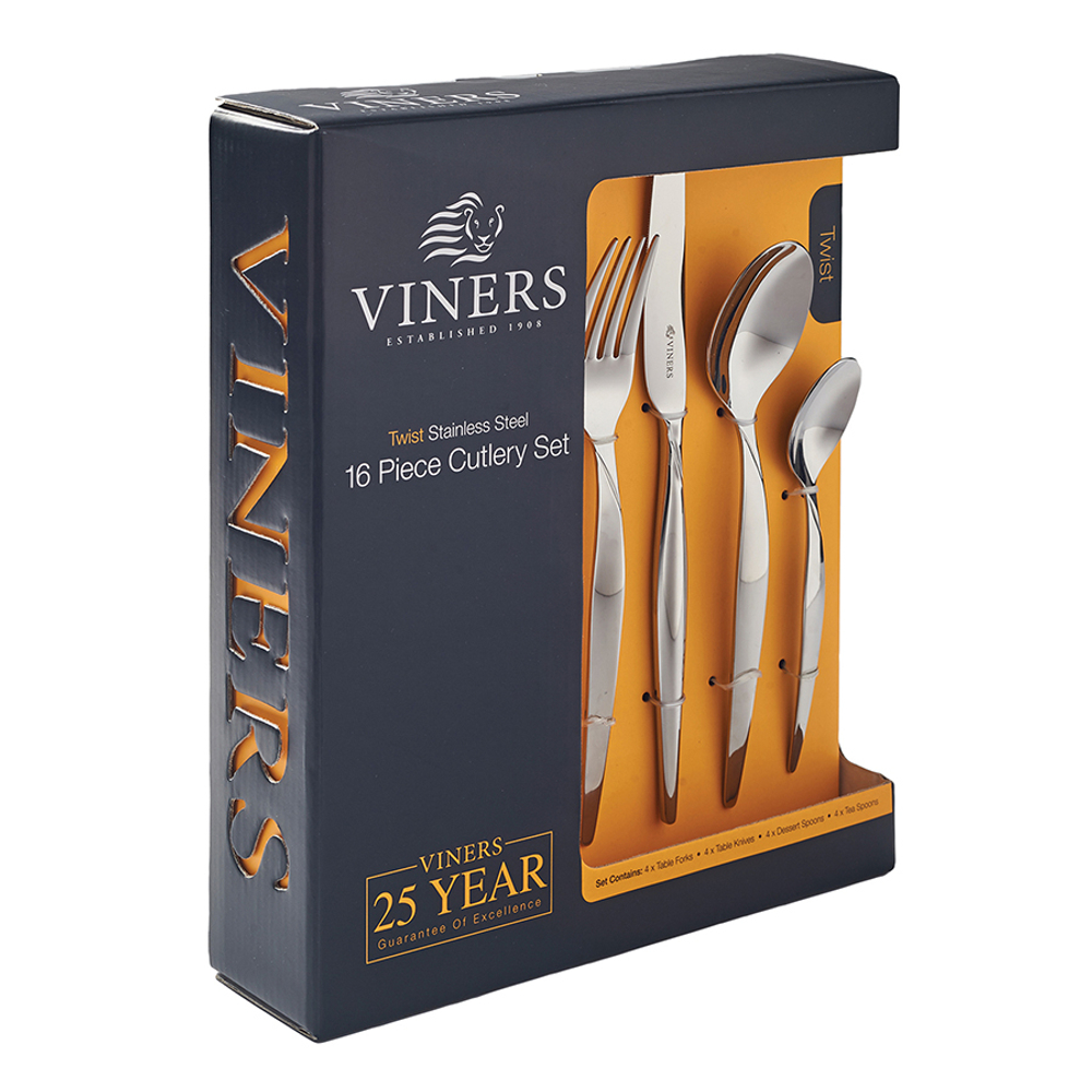 Набор из 16 столовых приборов Twist Viners