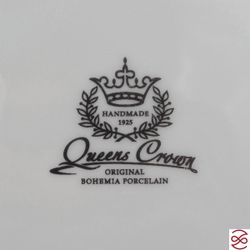 Блюдо квадратное на ножке Queen's Crown Охота красная 34*29см