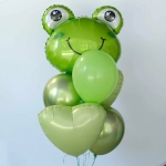 Шар (27''/69 см) Фигура, Голова, Веселая Лягушка