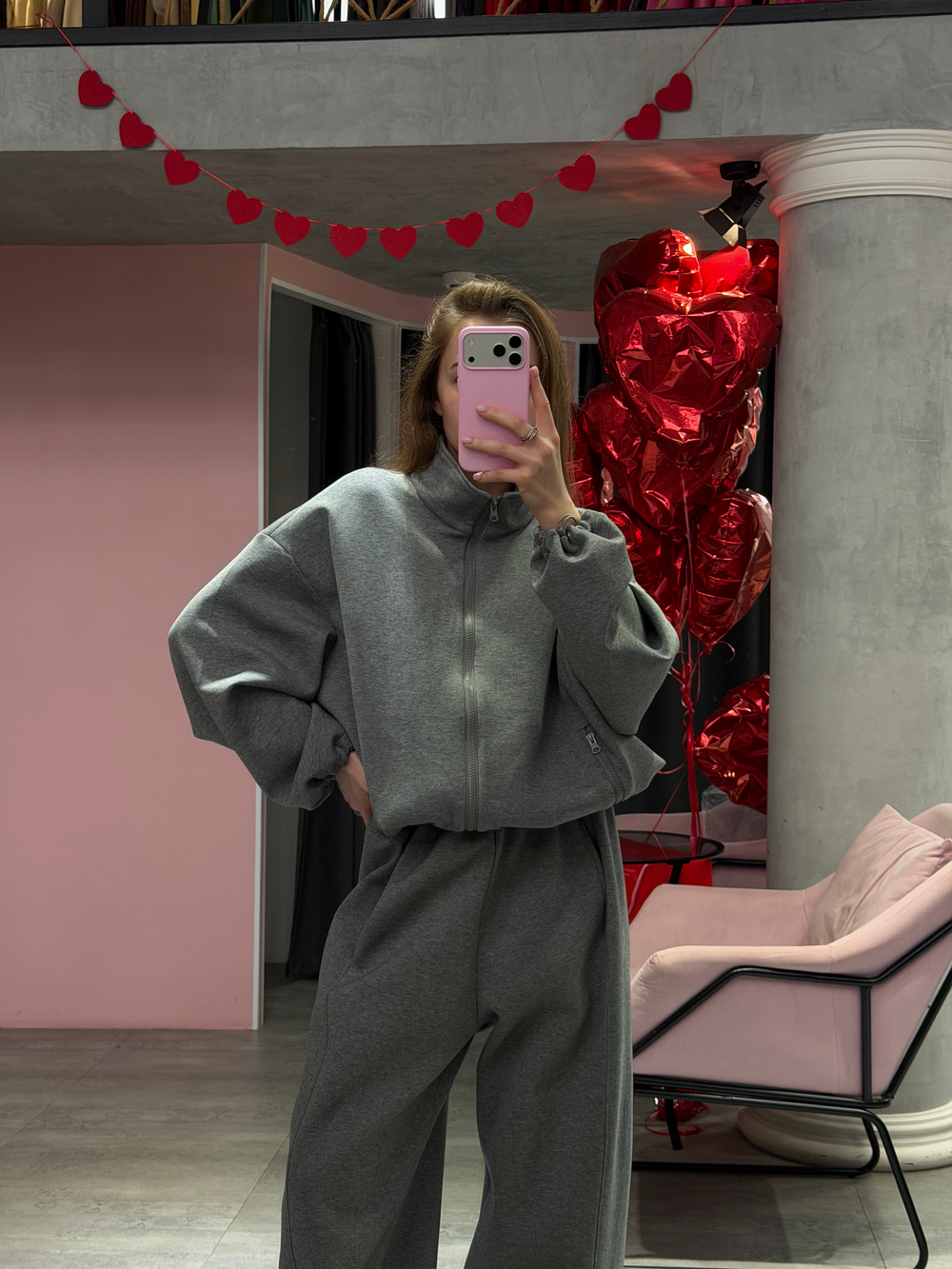 Спортивный костюм Soft серый